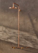 Load image into Gallery viewer, Copper Wall Mount Shower &lt;BR&gt;Hot + Cold