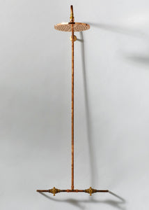 Copper Wall Mount Shower <BR>Hot + Cold